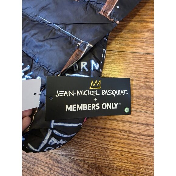 Jean-Michel Basquiat x Members only Alchemy Puffy Jacket Mens Sz XXL Hooded Coat - Picture 8 of 16